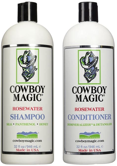 Cowboy themed dog shampoo with a touch of magic